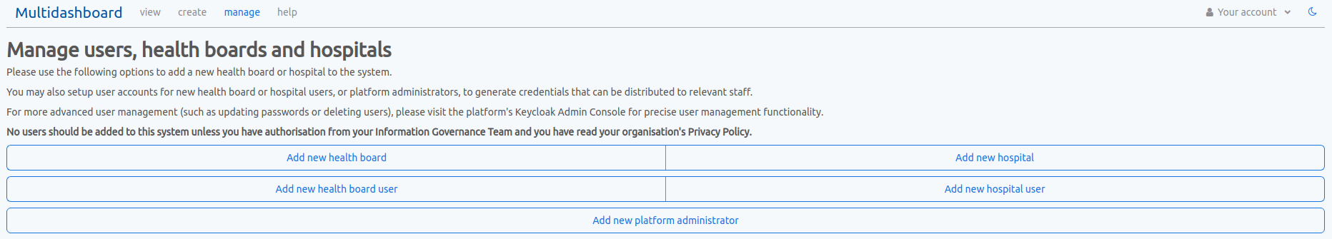 manage Admin