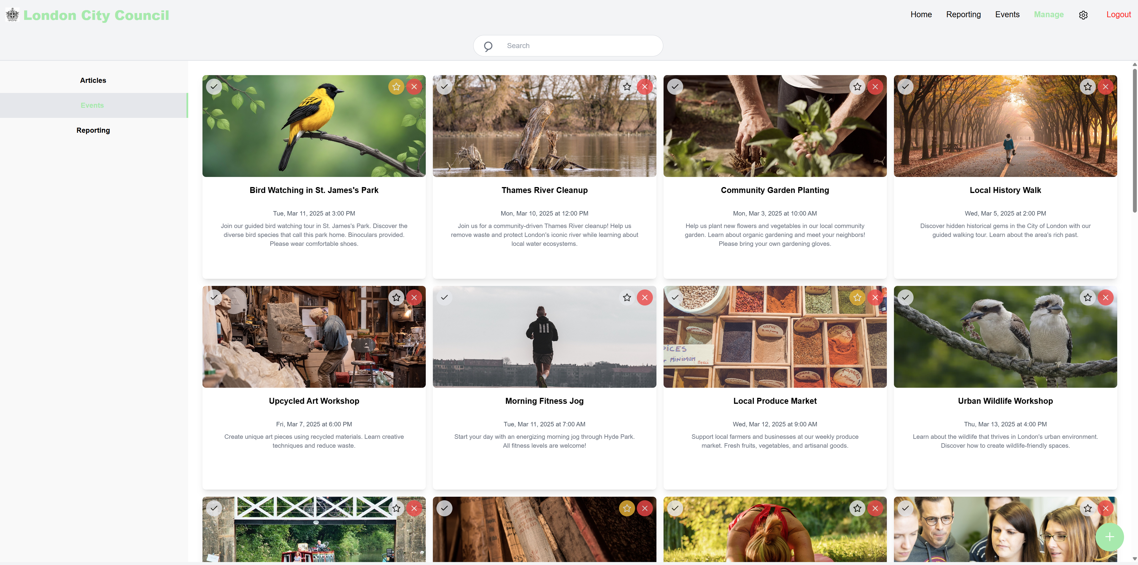 Final Content Management Page Design