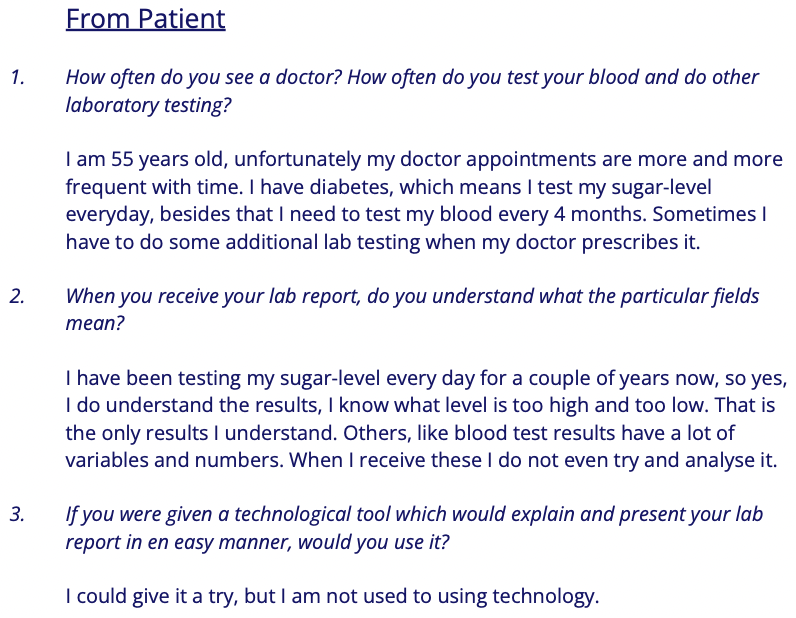 Patient Interview Questionnaire