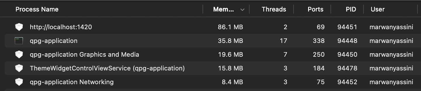 Tauri App Memory Usage