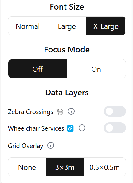 Extra large font size example