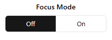 Focus mode in the widget