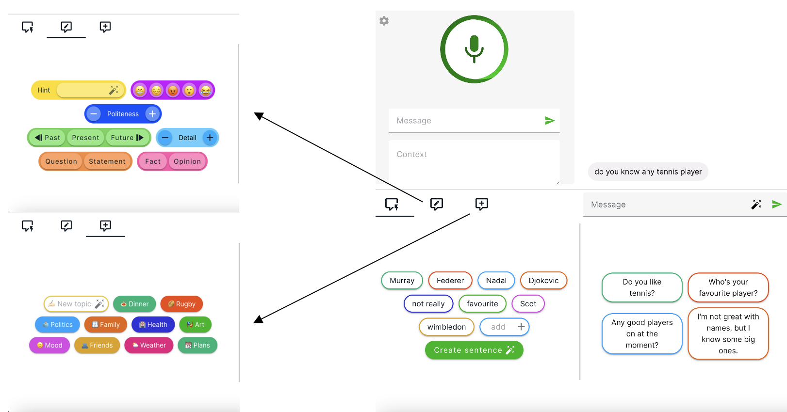 Ossia Voice Setup Screen