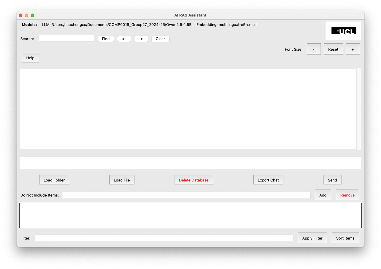 Literature Review Tool Interface
