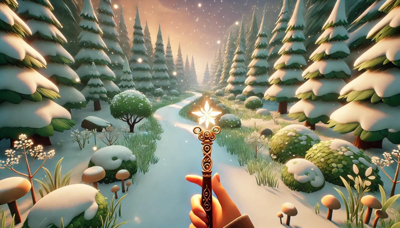 AI generated winter exploration